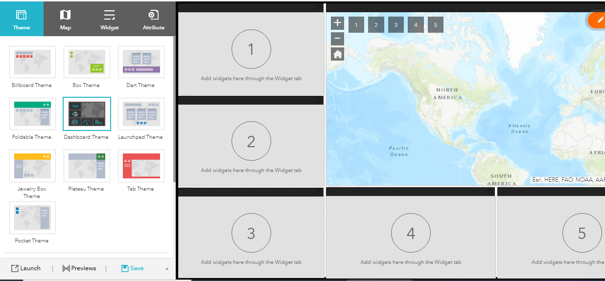 Seleccionar theme ArcGis online