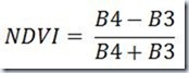 NDVI Ecuación